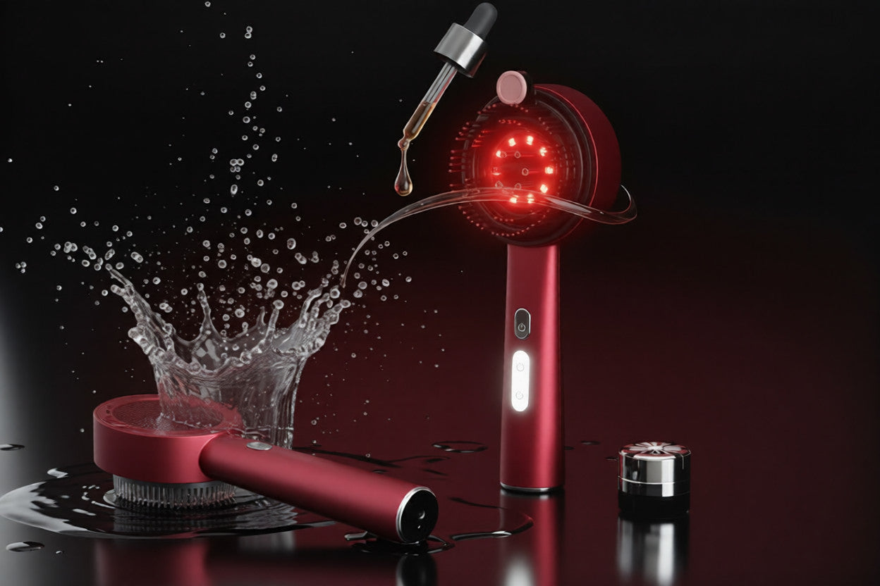 DreamLux™ HairLux-Cepillo de Terapia LED y Masaje Capilar