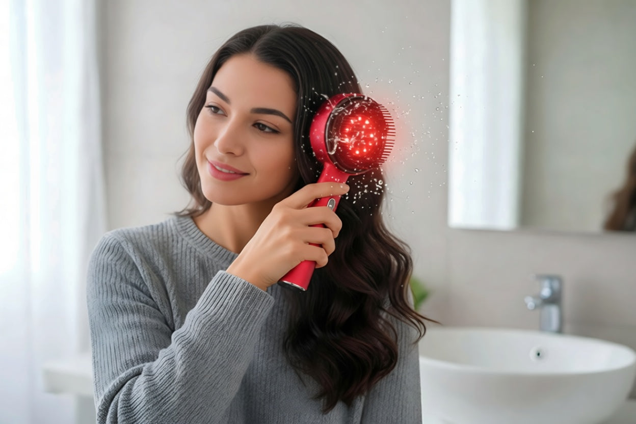 DreamLux™ HairLux-Cepillo de Terapia LED y Masaje Capilar